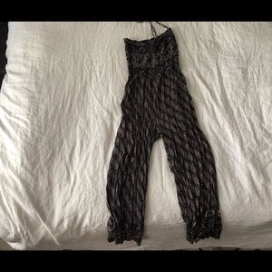 Free people halter jumpsuit